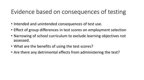 unintended consequences of state testing